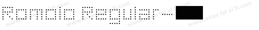 Romolo Regular字体转换